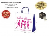 BUSTE IN CARTA BICOLOR BIANCA/BLU